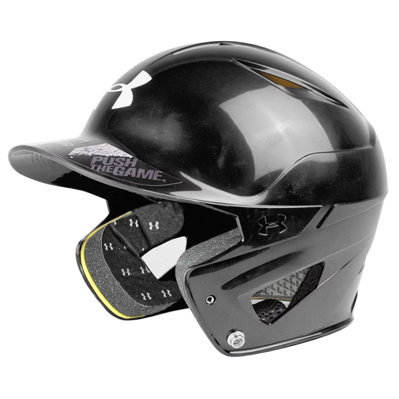 Used Under Armour Converge Molded Batting Helmet-Youth-Black - lauxsportinggoods