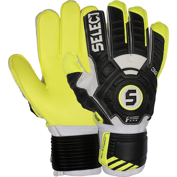 SELECT 32 All Round Soccer Goalkeeper Gloves - Yellow/Black - lauxsportinggoods