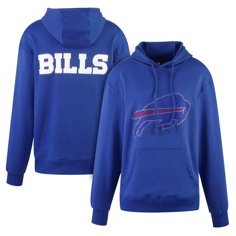 Cuce Women's Buffalo Bills Team Colored Logo Pullover Hoodie - lauxsportinggoods