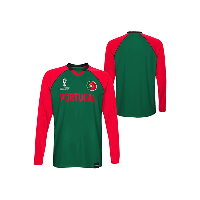 Outerstuff Men's Portugal Team Classic Jersey Long Sleeve Tee - lauxsportinggoods