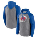 Fanatics Men's Buffalo Bills Heritage Raglan Cotton Fleece Pullover Hoodie - lauxsportinggoods