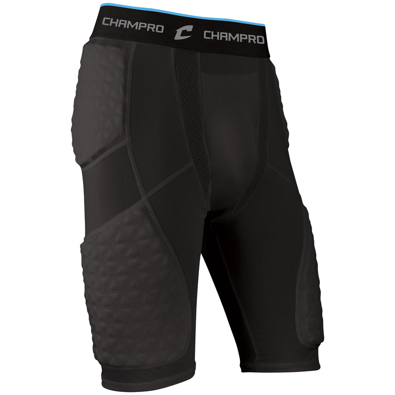 Open Box Champro Boys' Tri-Flex Padded Youth Compression Shorts Youth-Small-Black - lauxsportinggoods