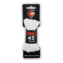 Athletic Oval Shoe Laces - 45" - White - lauxsportinggoods