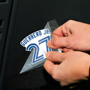 Wincraft Toronto Blue Jays Perfect & Vladimir Guerrero Jr. Cut Decal - Set of 2 - 4 x 4 inch - lauxsportinggoods