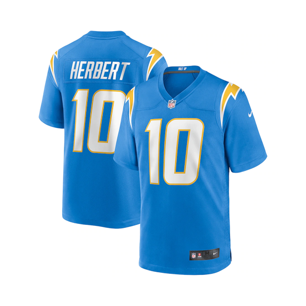Fanatics Nike Men's NFL Los Angeles Chargers Justin Herbert S/S Game Jersey - Italy Blue