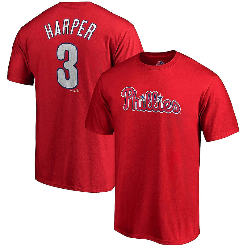 Majestic Men's Philadelphia Phillies Bryce Harper T-Shirt - lauxsportinggoods