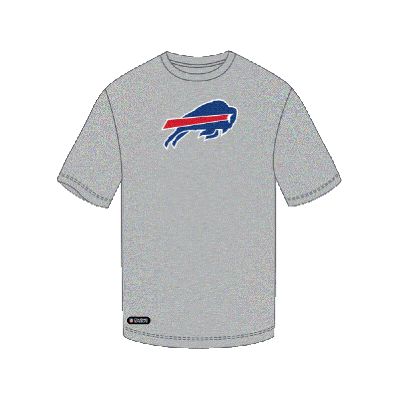 Outerstuff Men's Buffalo Bills Stadium Logo Short Sleeve Tee - Grey - lauxsportinggoods
