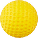 Open Box Jugs Sports - Sting-Free Dimpled 9" Baseballs - 1 Dozen - Optic Yellow - lauxsportinggoods