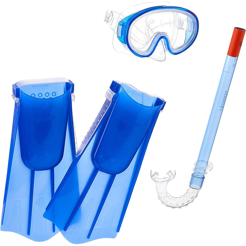 Speedo Kids Aqua Quest Mask/Snorkel/Fin Set - lauxsportinggoods