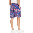 Zubaz Men's NFL Buffalo Bills Classic Zebra Print Shorts - lauxsportinggoods