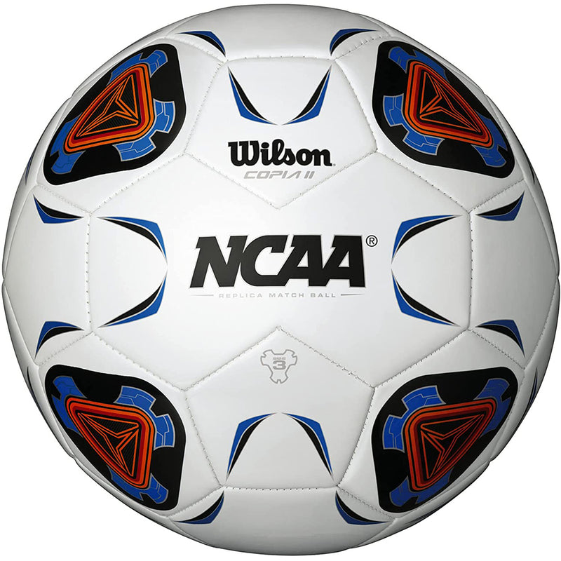 Wilson NCAA Copia II White-Blue Soccer Ball Size 4 - lauxsportinggoods