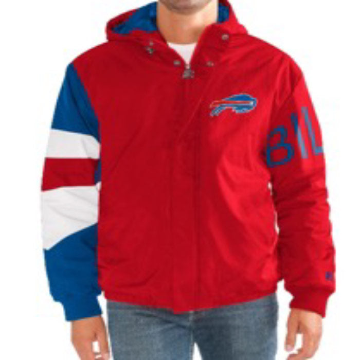 G-III Men's Royal NFL Buffalo Bills Nylon Full-Zip Jacket - Red - lauxsportinggoods