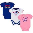Gerber Girl's Buffalo Bills Bodysuits - 3 Piece - lauxsportinggoods