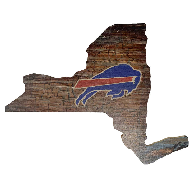 KW Textile - 12" Mini State Road Map - NFL Buffalo Bills - lauxsportinggoods