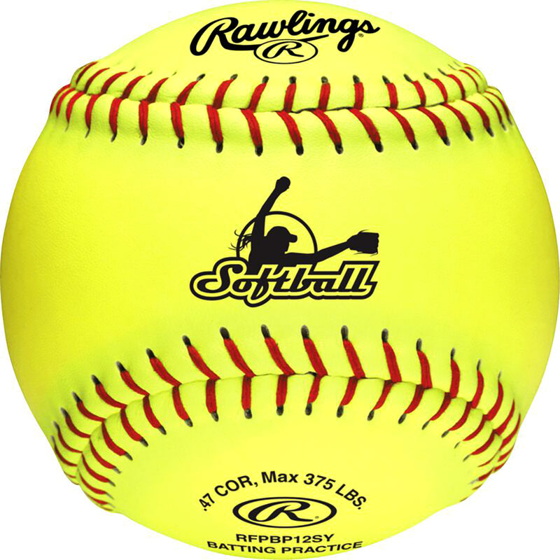Rawlings 12-Inch Fastpitch Batting Practice Softballs-1 Dozen - lauxsportinggoods