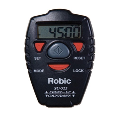 Robic SC-522 Digital Count-Up and Countdown Handheld Timer Black - lauxsportinggoods