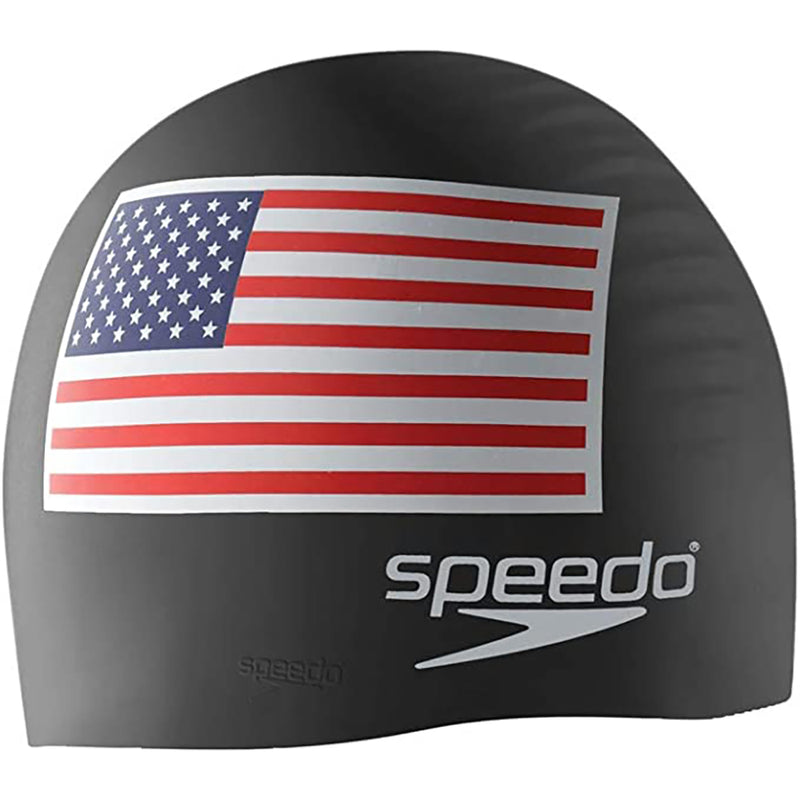 Speedo USA Flag Silicone One Size Cap - lauxsportinggoods