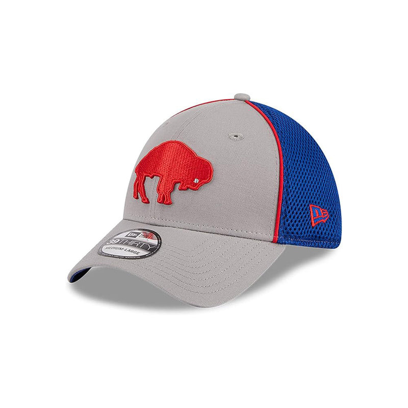 New Era Buffalo Bills 3930PIPE E3 Retro Logo Cap - Royal/Grey - lauxsportinggoods