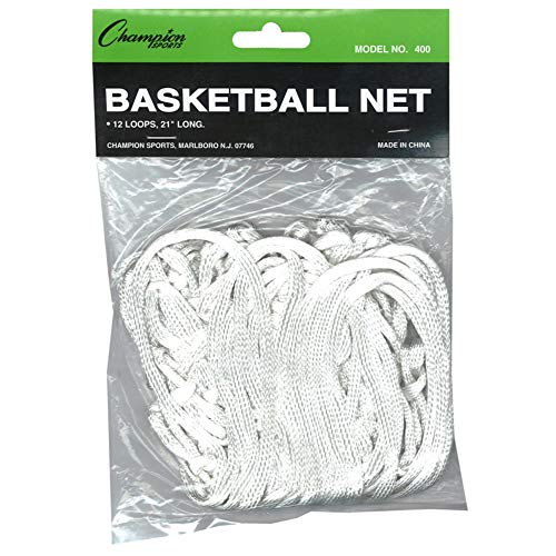 C-400 Champion Sports Economy Basketball Net, White, 4 mm - lauxsportinggoods