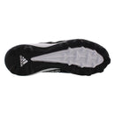 Adidas Ladies Pure Hustle MD Softball Shoe - Black/White - lauxsportinggoods