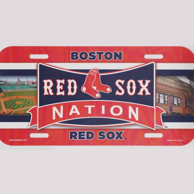 Wincraft W-8690  Red Sox License Plate - lauxsportinggoods