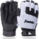 Franklin Sports MLB Youth Flex Batting Gloves - Black/White - Large - lauxsportinggoods