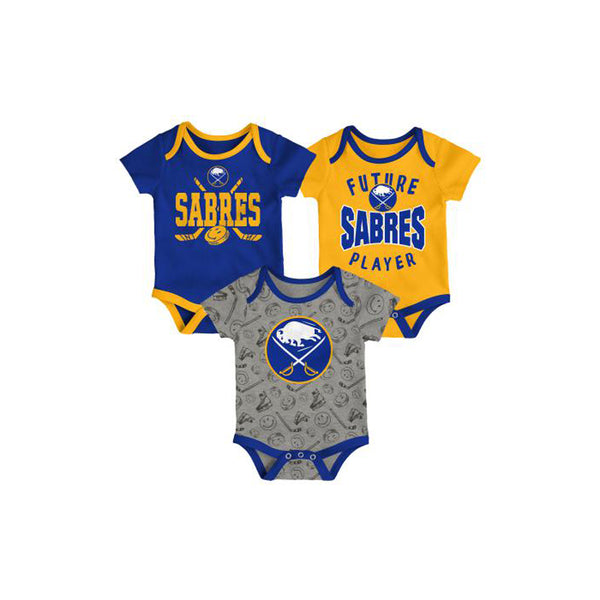 Outerstuff Infant Buffalo Sabres Full Strength Short Sleeve Creeper Set - lauxsportinggoods