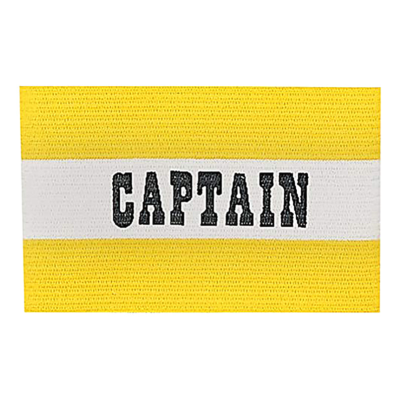 Champion Sports Soccer Captain's Arm Band - Yellow/White - One size - lauxsportinggoods