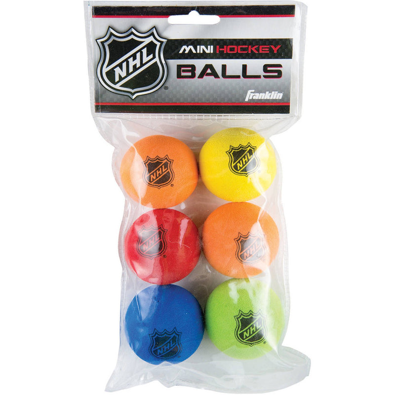 Franklin Sports NHL Mini Hockey Replacement Balls - Set of 6 - lauxsportinggoods