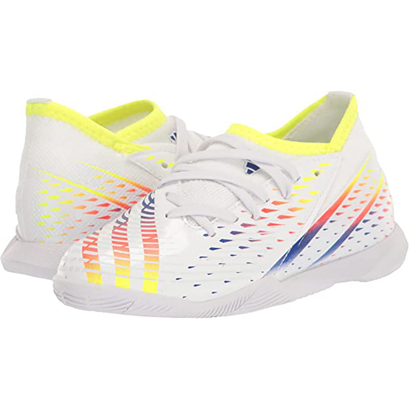 Adidas Youth Predator Edge.3 Indoor Soccer Shoes - White - lauxsportinggoods