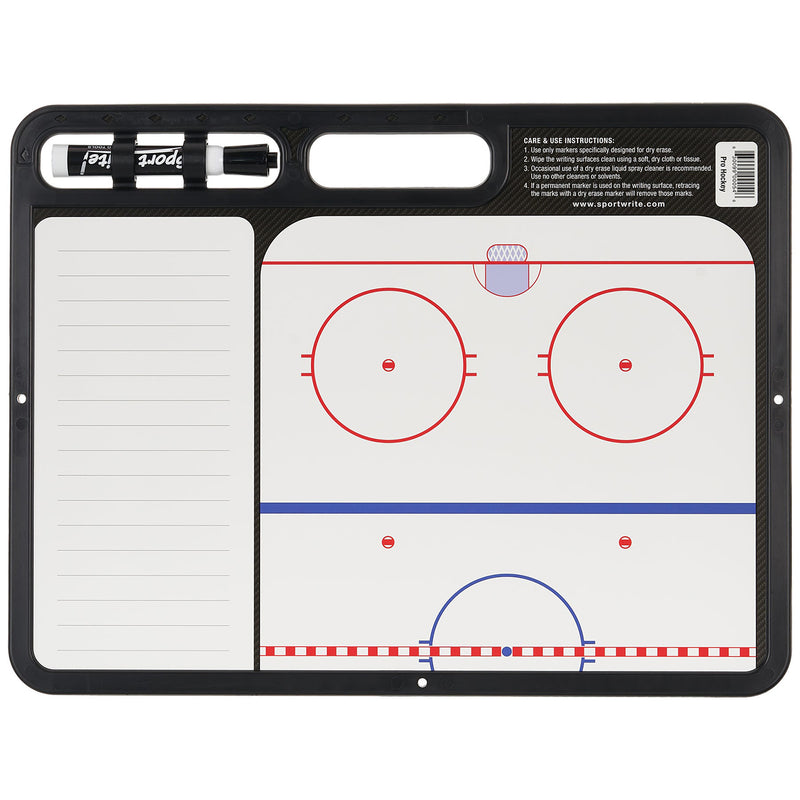 Sport Write - PRO Ice Hockey Dry-Erase Board - 16.5" x 12.5" - lauxsportinggoods