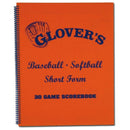 Glovers - BB104 Short Form Baseball/Softball Scorebook-30 Games - lauxsportinggoods