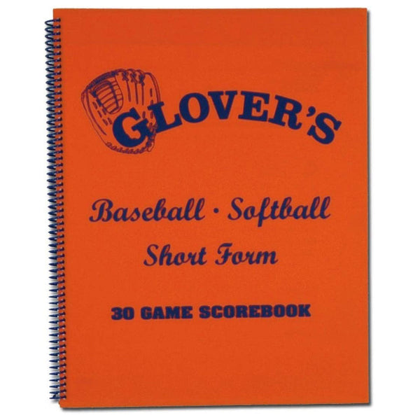 Glovers - BB104 Short Form Baseball/Softball Scorebook-30 Games - lauxsportinggoods