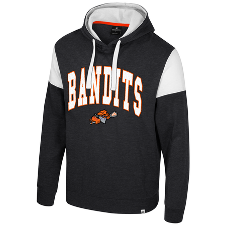 Colosseum Men's Buffalo Bandits Byrde Pullover Fleece Hoodie - Black/Orange - lauxsportinggoods