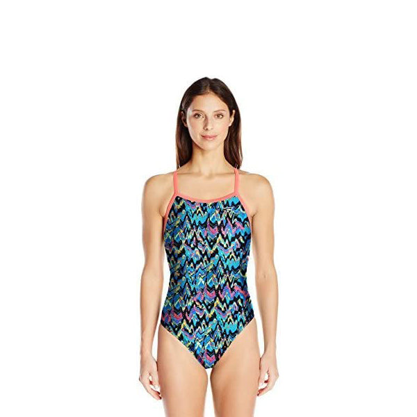 The Finals Adult Women's Fun House Flutter Back Swimsuits, Multicolor - Size 26 - lauxsportinggoods