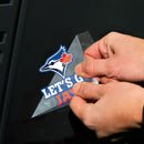 Wincraft Toronto Blue Jays SLOGAN Perfect Cut Decal - Set of 2 - 4 x 4 inch - lauxsportinggoods