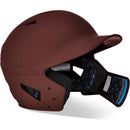 Used Champro HX Gamer Plus Bsbll Helmet w/Flap-MAROON BODY-MATTE-Junior - lauxsportinggoods