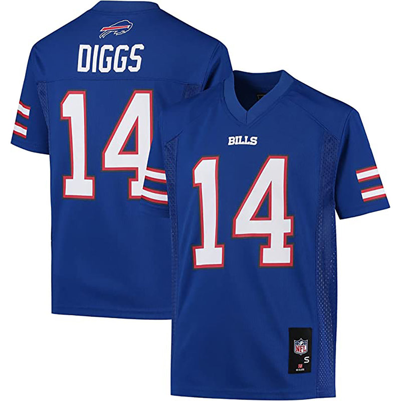 Outerstuff Bills Team Color Mid-Tier Stefon Diggs Jersey Royal - lauxsportinggoods