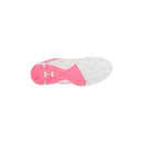 Open Box Under Armour Boys' UA Leadoff Low RM Jr. Baseball Cleats - White/Cerise - 2 - lauxsportinggoods