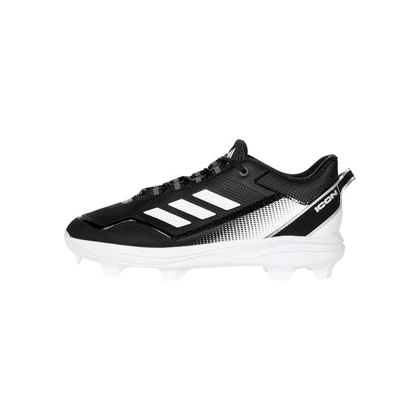 Adidas Men's Icon 7 TPU Baseball Cleats - Black/White - lauxsportinggoods