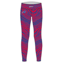 Zubaz Women's Buffalo Bills Basic 2-color Zebra Print Legging - Team Color - lauxsportinggoods