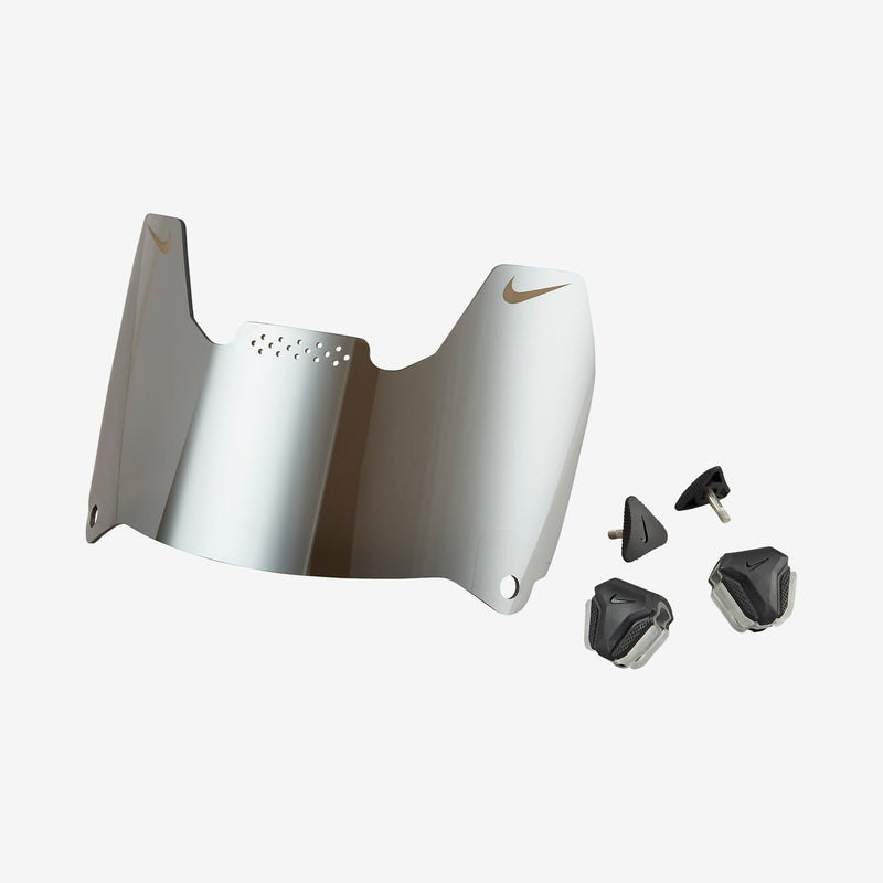 Nike Vapor Football Eye Shield Chrome - Black Iridescent/White - lauxsportinggoods