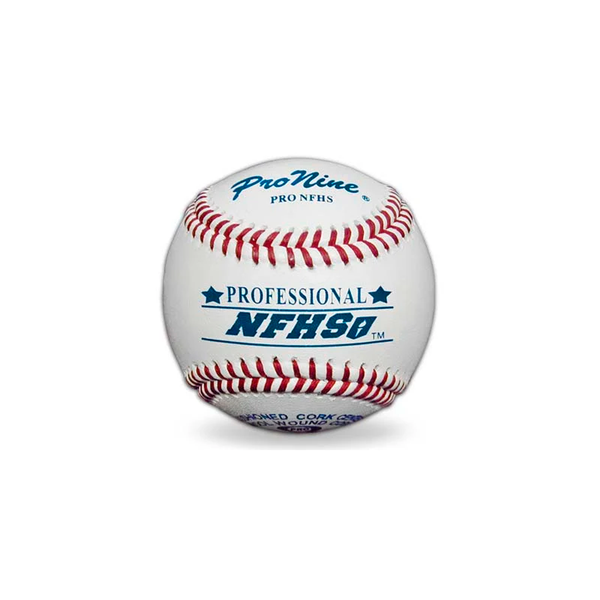 ProNine Sports - PRO NFHS - Raised Seam Professional Leather Baseball - 1 Dozen - lauxsportinggoods