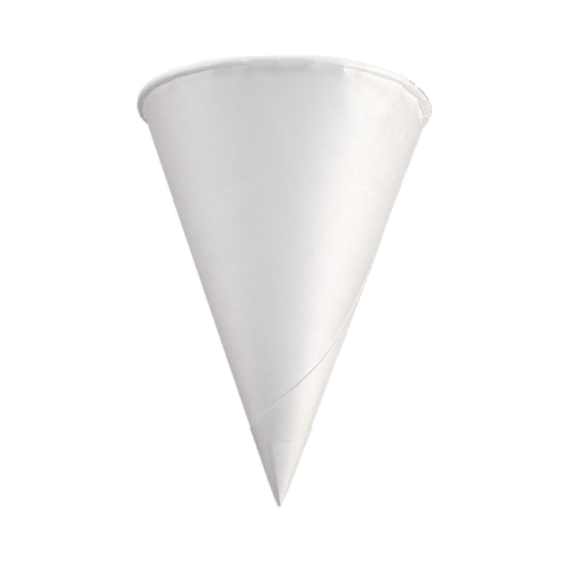 IGLOO 4.25 oz. Rolled Rim Cone Paper Water Cups - 200 Count - White - lauxsportinggoods