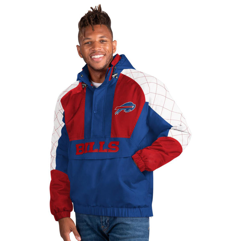 G-III Men's NFL Buffalo Bills Starter Breakaway Pullover Jacket - Royal - lauxsportinggoods