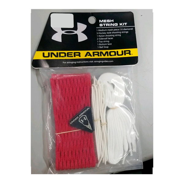 Under Armour Lacrosse Mesh String Kit - Red - lauxsportinggoods