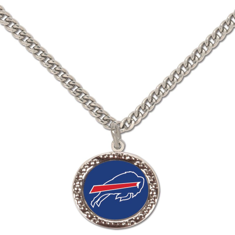 Wincraft Buffalo Bills Necklace w/ Charm Jewelry Card - lauxsportinggoods