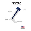 Open Box TCK Sports Premium Baseball/Softball Stirrup Socks-Medium-Navy/White - Set Of 5 - lauxsportinggoods