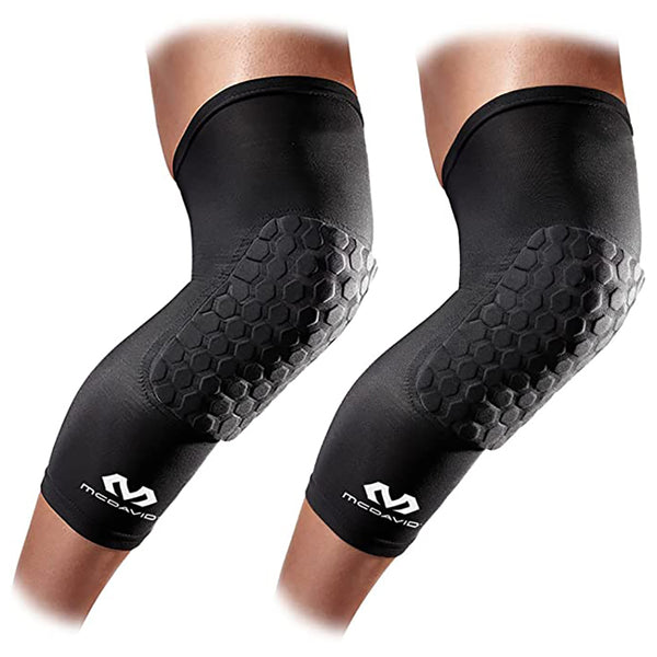 McDavid Hex Knee Pads Compression Basketball Volleyball - Leg Sleeve - Black - lauxsportinggoods