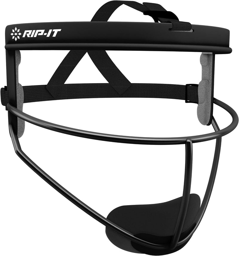 Rip-It Softball Face Mask - Black - lauxsportinggoods